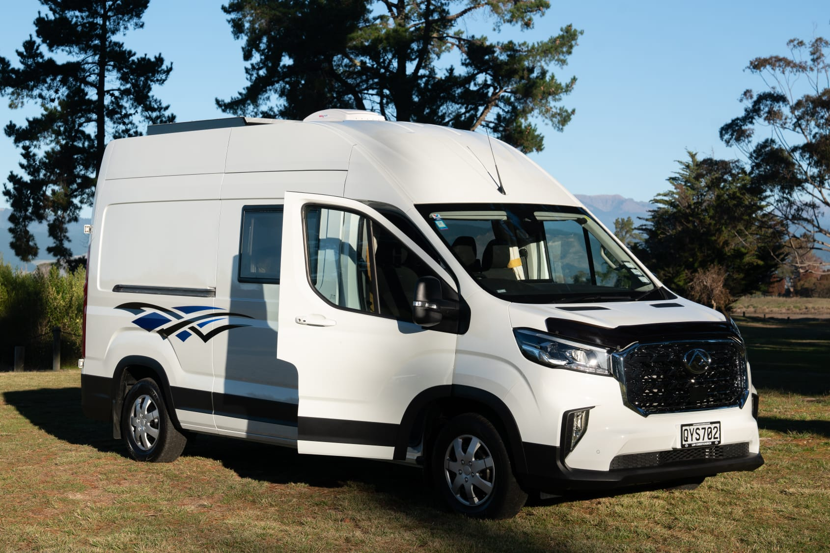 Off-grid camper exterior